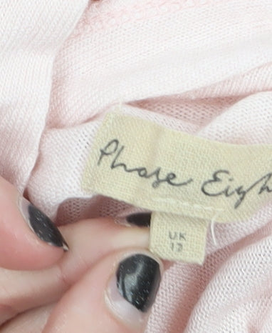 Phase Eight Women’s Pink 3/4 Sleeve Pullover Jumper Size 12