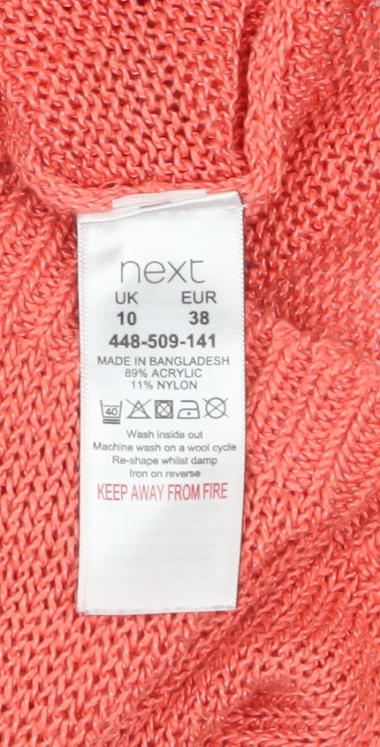 Next Women Pink Knit Sleeveless Tank Top Size 10