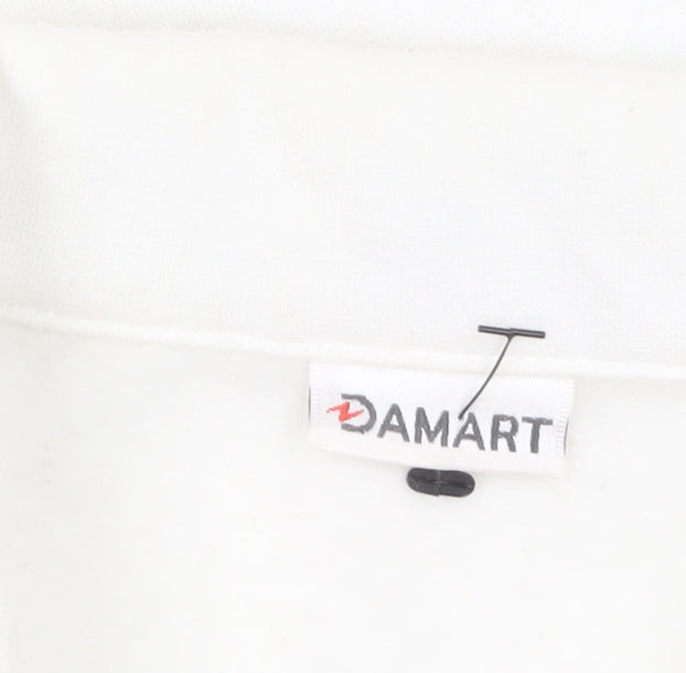 Damart Women White Size 14/16 Classic Blazer Long Sleeve Jacket