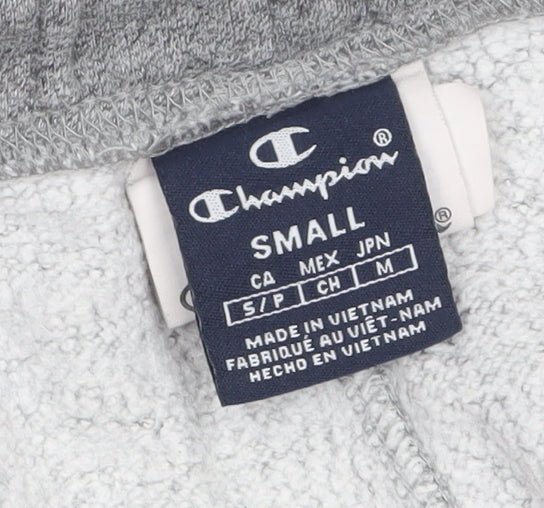 Champion Men's Grey Small Jogger Trousers with Drawstring Waist