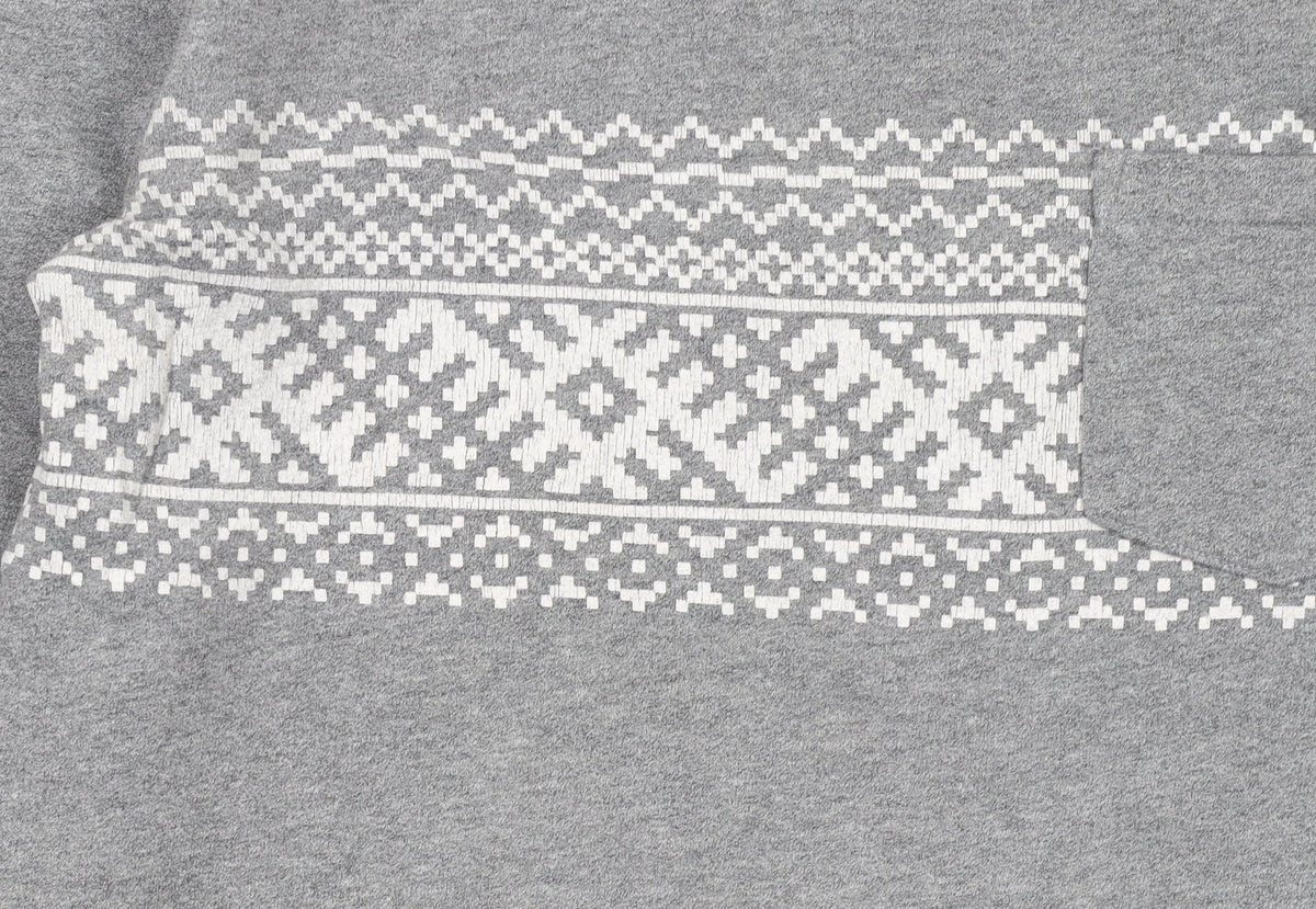 Carhartt Men’s Grey Fair Isle Crew Neck Sweatshirt Size M