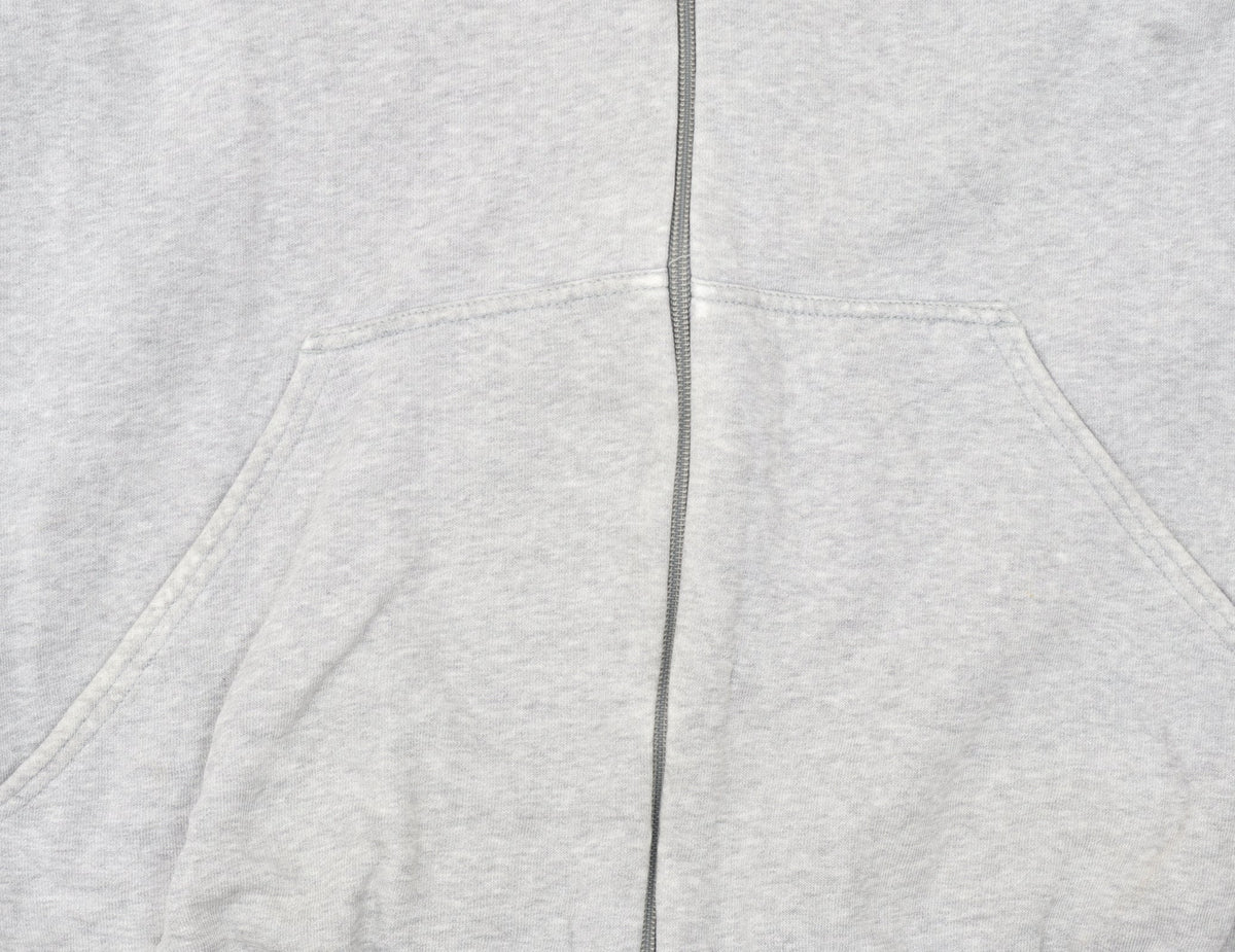 Nike Women Grey Full Zip Hoodie Size 2XL Cotton Blend