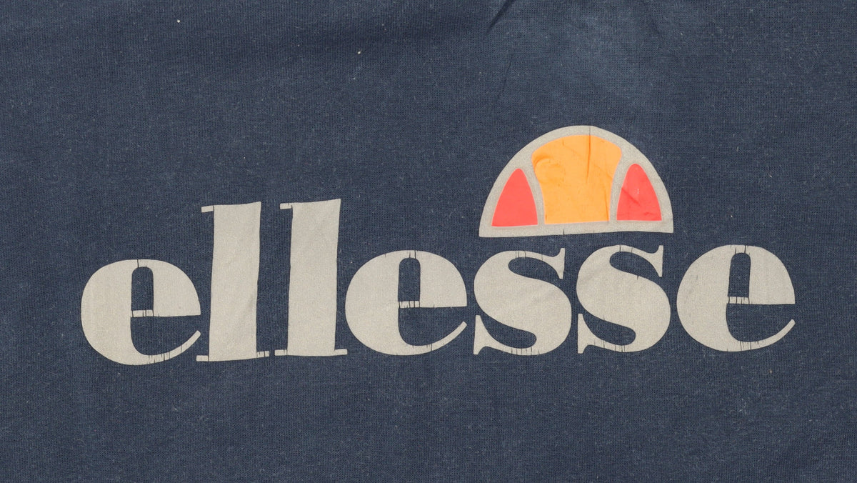 Ellesse Men's Blue Pullover Hoodie M Logo Graphic Sportswear