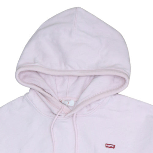 Levi's Women Pink Pullover Hoodie Size S Cotton Blend Casual