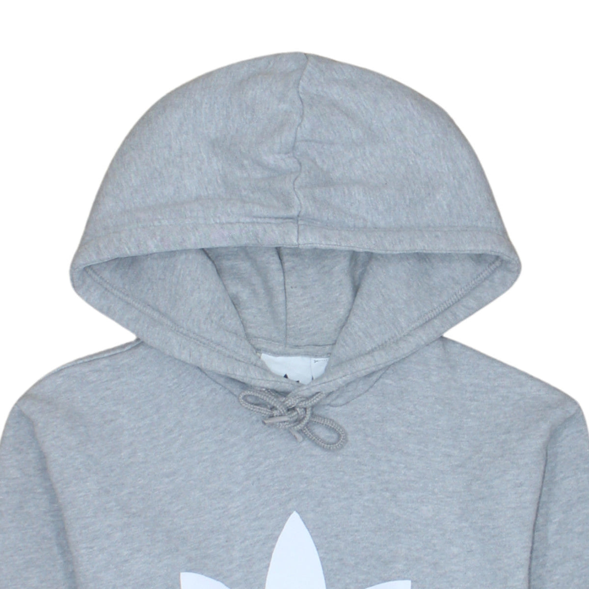 Adidas Mens Grey Pullover Hoodie XS Regular Fit Logo Fleece