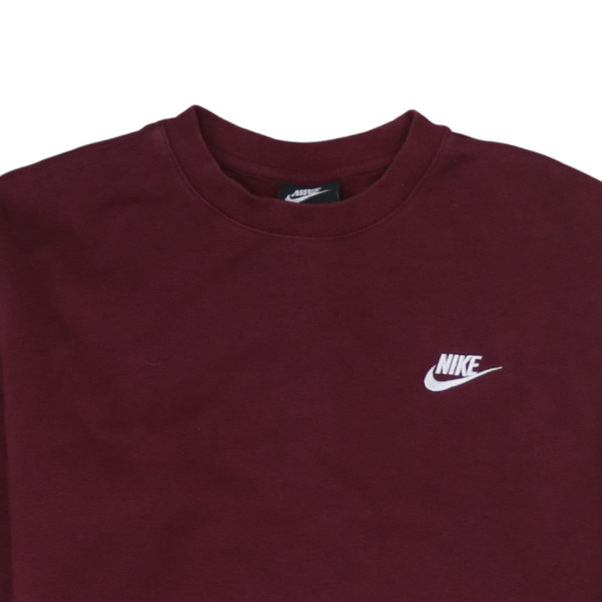 Nike Men's Maroon Crew Neck Sweatshirt Small Tall Cotton Blend