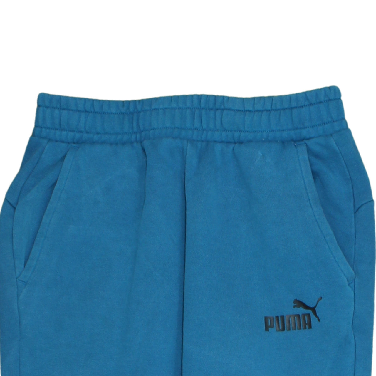 Puma Men's Blue Jogger Sweatpants M Regular Fit Tapered Fleece