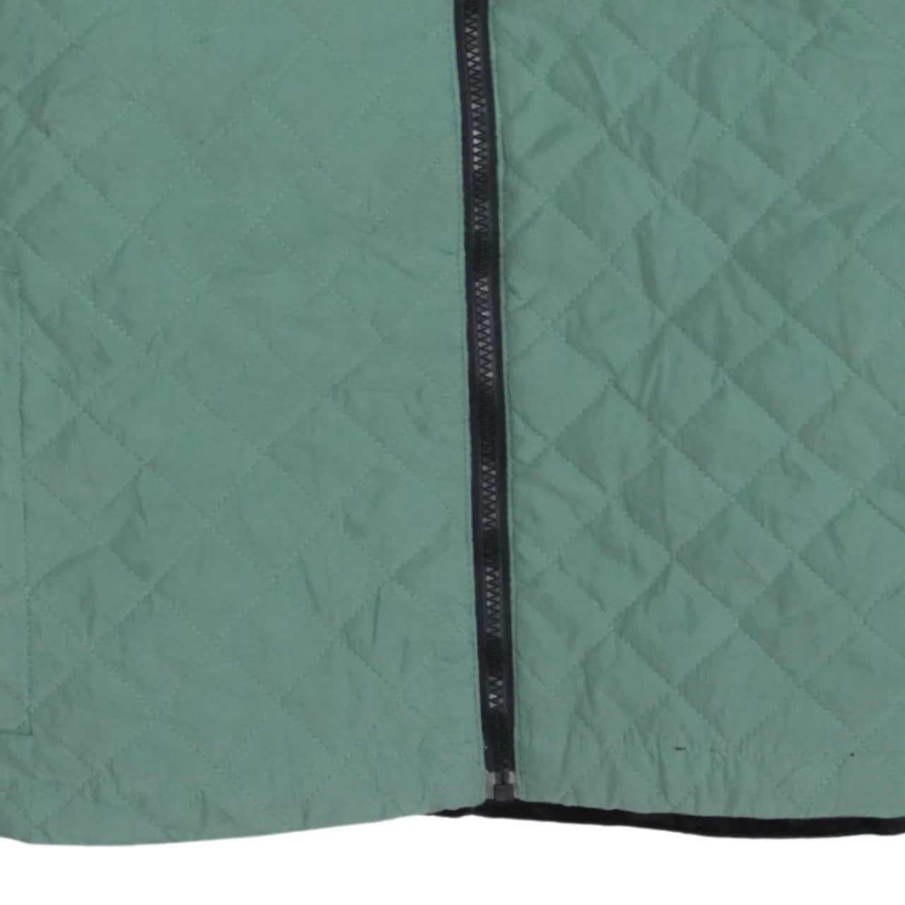 Columbia Women's Green Quilted Full Zip Mid-Length Jacket XL
