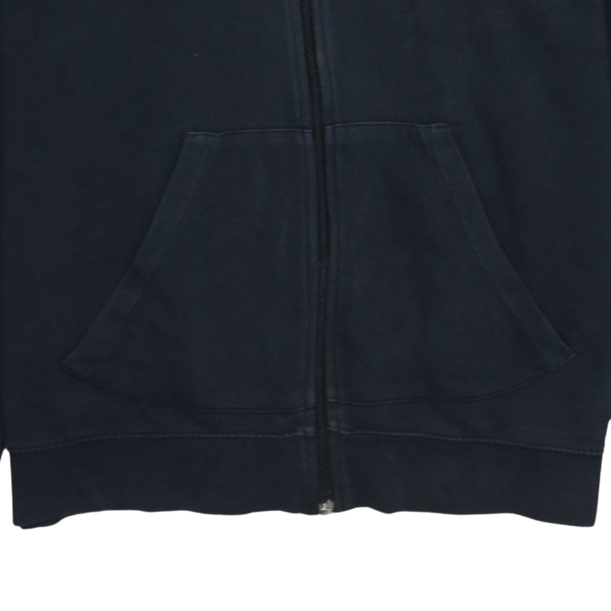 Nike Men’s Black Full Zip Hoodie L Fleece Sportswear Sweatshirt