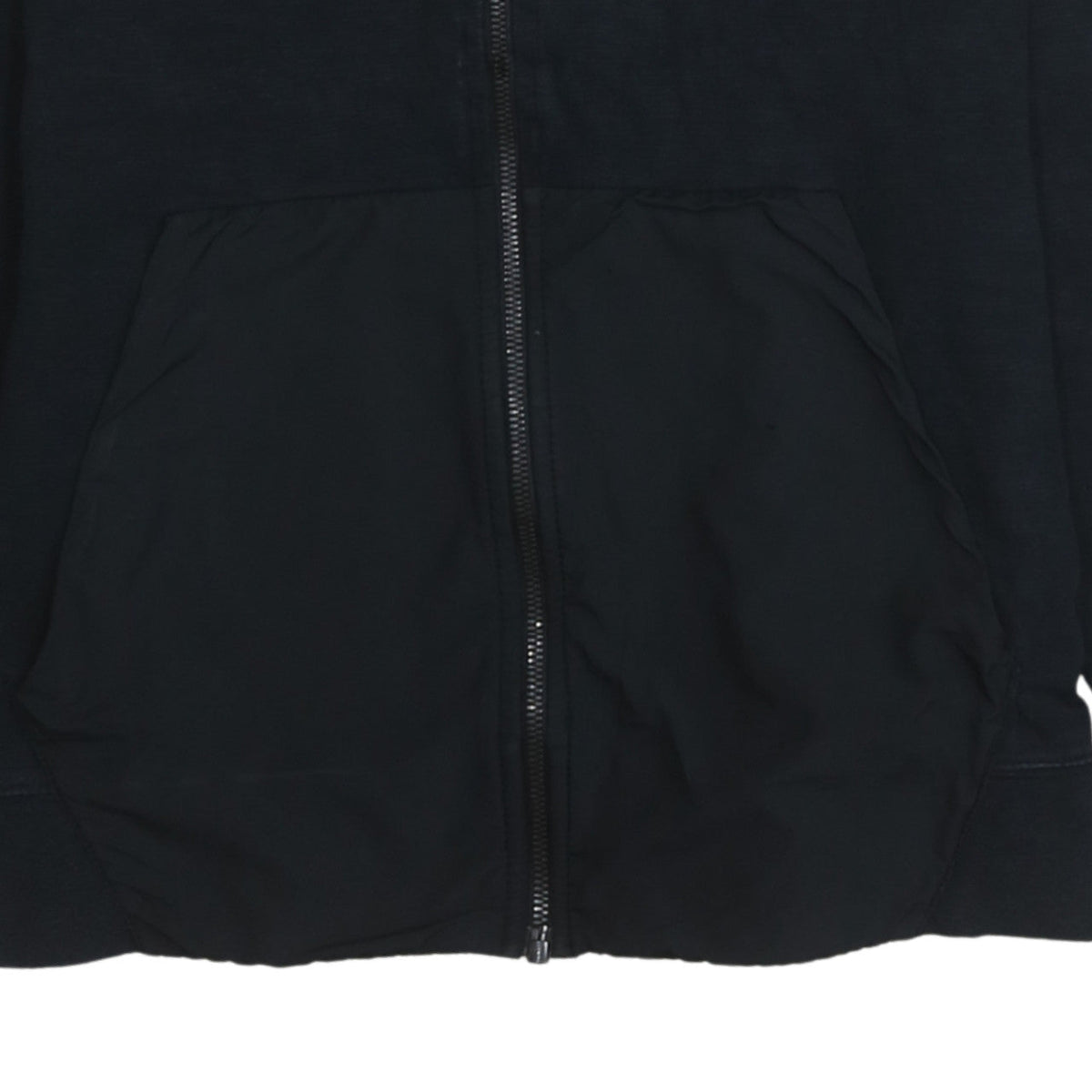 Nike Men’s Black Full Zip Hoodie Medium Regular Fit Cotton