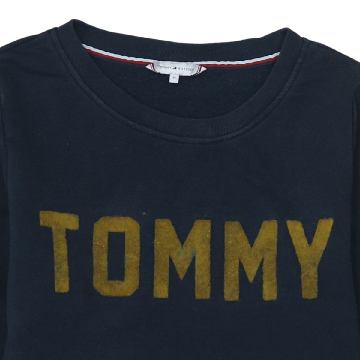 Tommy Hilfiger Men Blue Crew Neck Pullover Sweatshirt M