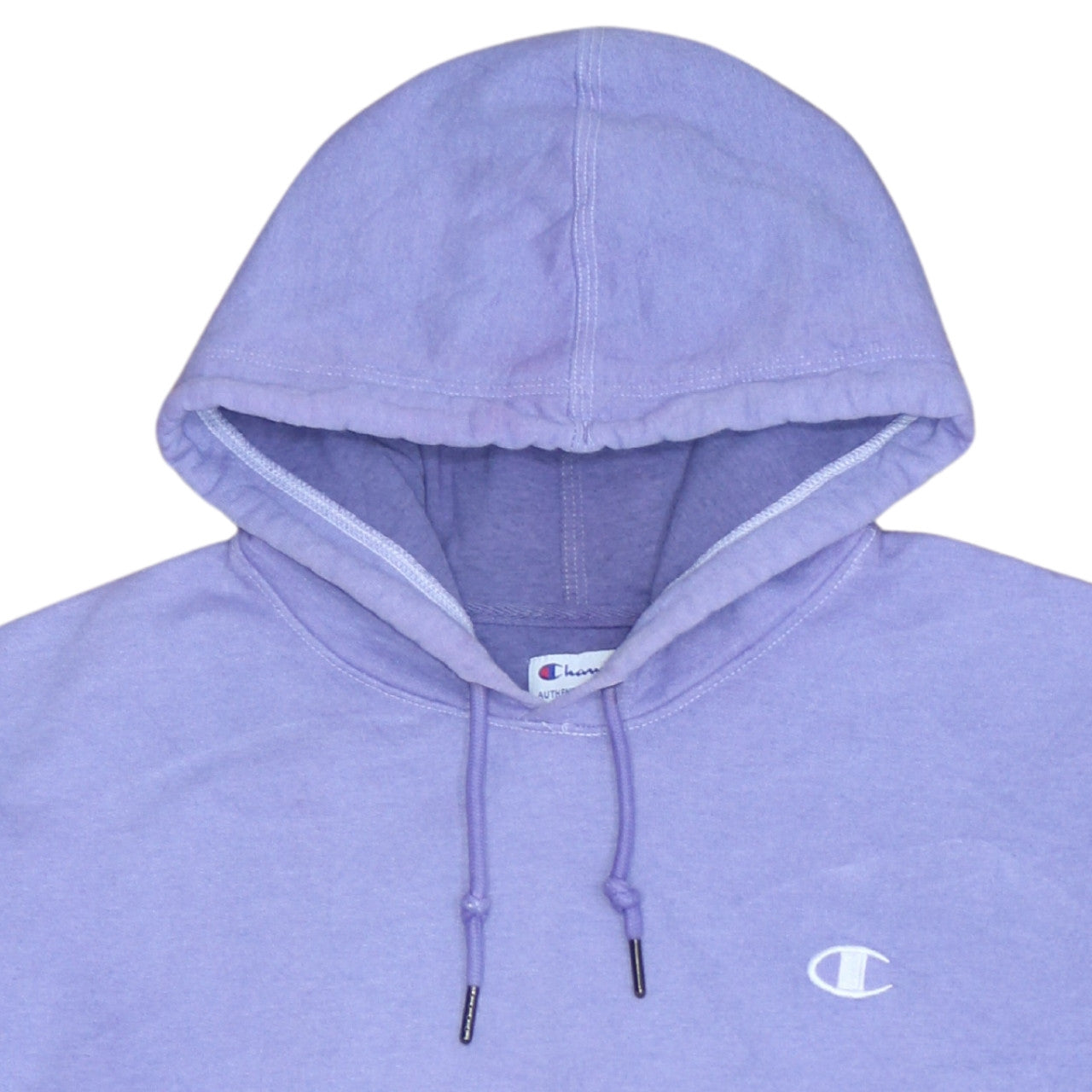 Champion Womens Purple Hoodie L Pullover Drawstring Relaxed Fit