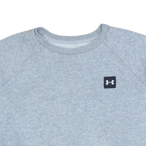 Under Armour Men's Grey Small Loose Fit Crew Neck Sweatshirt