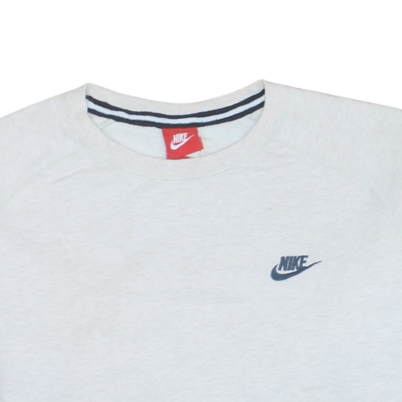 Nike Men's Grey Crew Neck Pullover Sweatshirt Size L