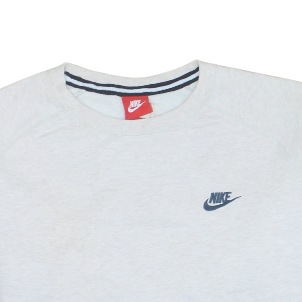 Nike Men's Grey Crew Neck Pullover Sweatshirt Size L