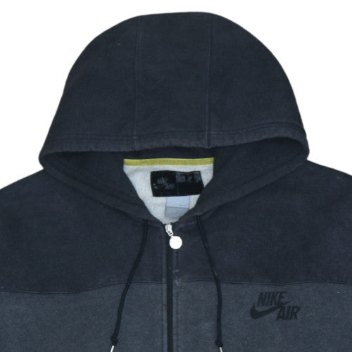 Nike Air Men’s Grey Full Zip Hoodie XL Regular Fit Sportswear