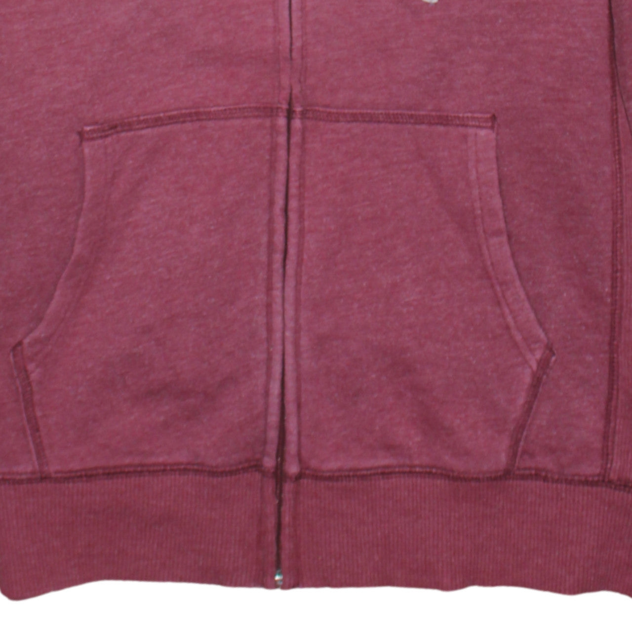 GAP Men's Red Full Zip Hoodie Small Fleece Graphic Logo Sweatshirt