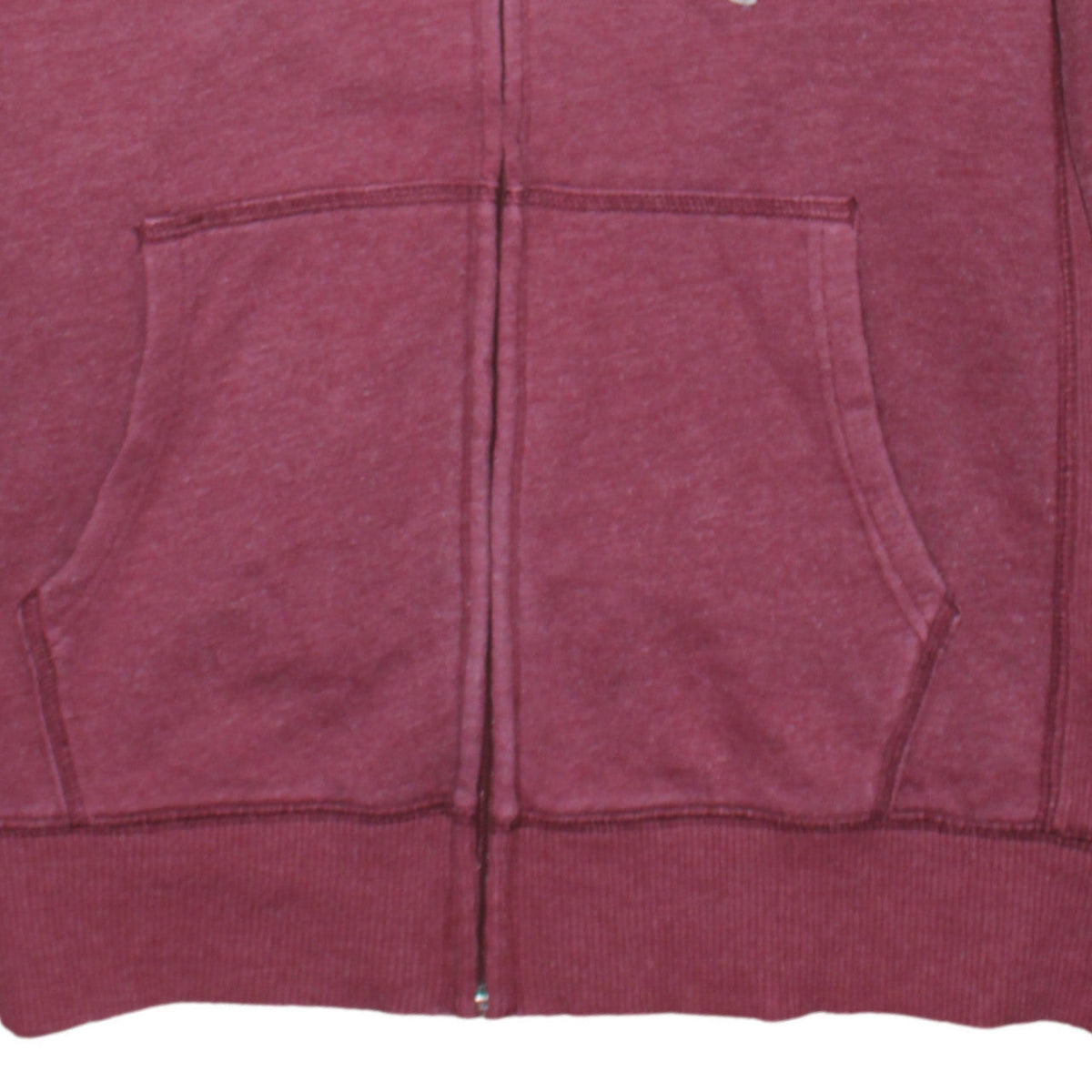 Gap Men's Red Full Zip Hoodie Small Fleece Graphic Logo Sweatshirt