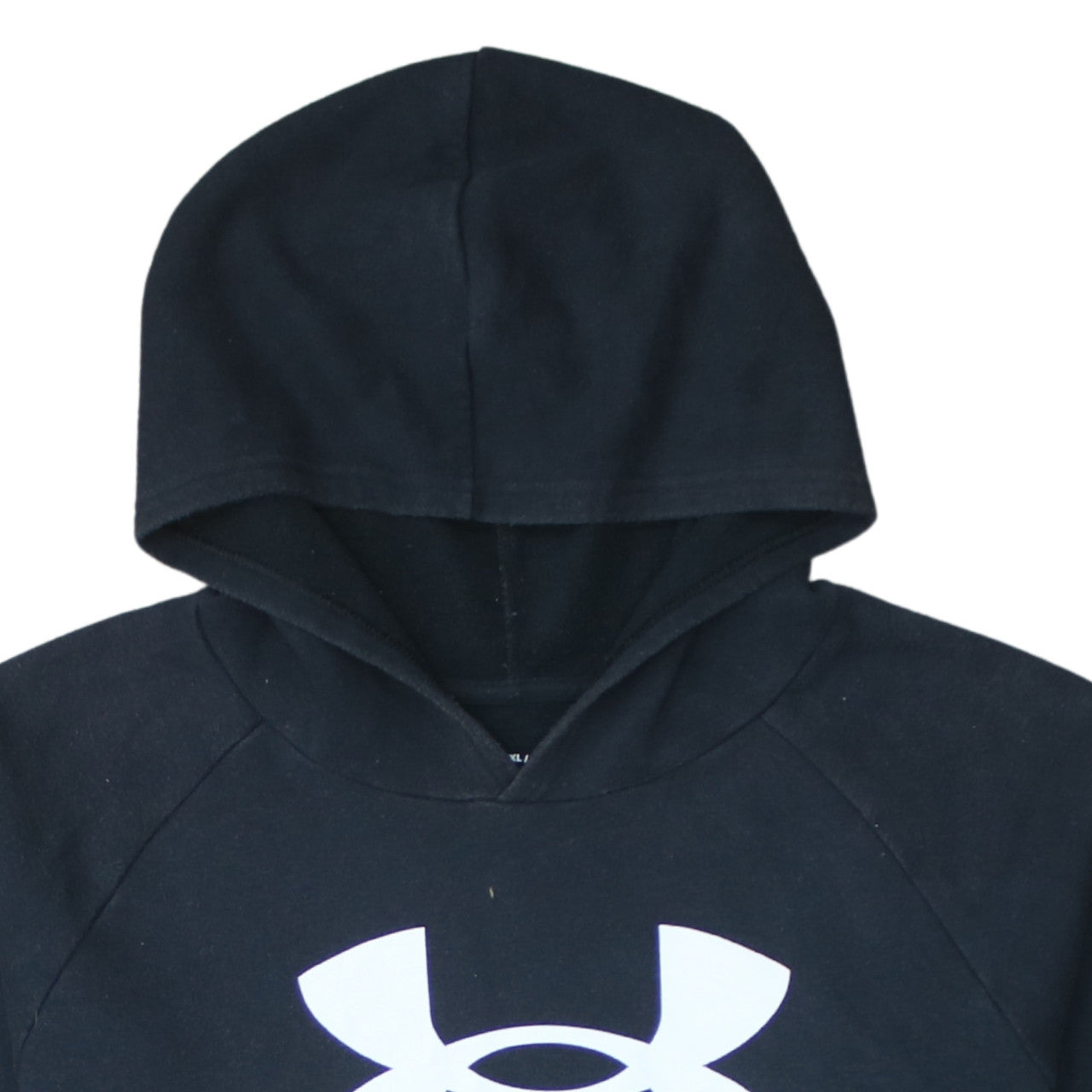 Under Armour Boys Black XL Pullover Hoodie Loose Fit Cotton Blend