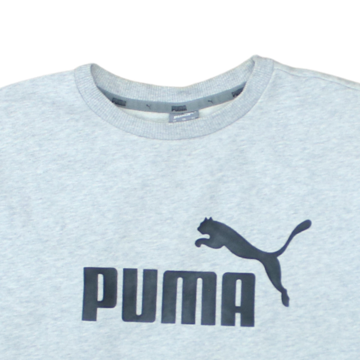 Puma Womens Grey Crew Neck Pullover Sweatshirt Size XS