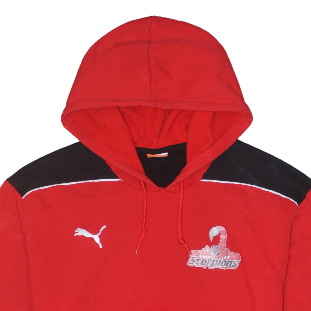Puma Mens Red 2XL Pullover Hoodie Scorpions Sportswear