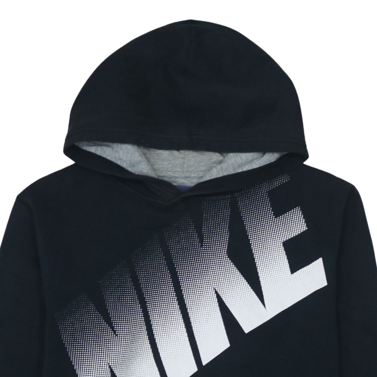 Nike Boys Black XL Pullover Hoodie with Large Logo Print 13-15 Years