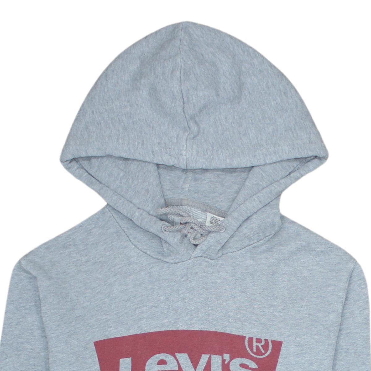 Levi's Men's Grey Pullover Hoodie S Logo Graphic Sweatshirt