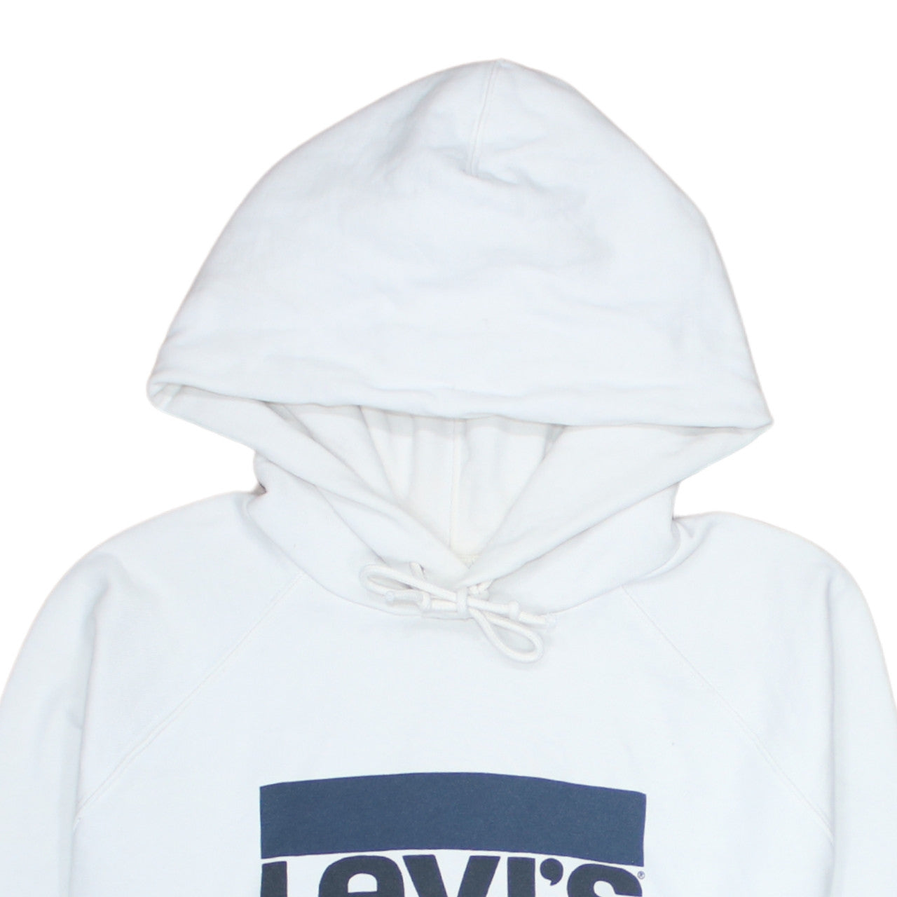 Levi's Men's White Logo Pullover Hoodie Size L