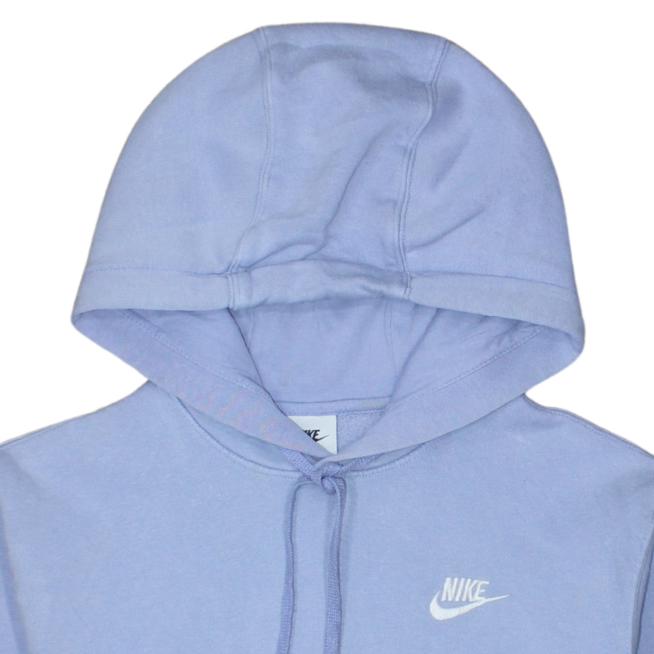 Nike Women's Blue Pullover Hoodie XS Relaxed Fit Cotton Blend