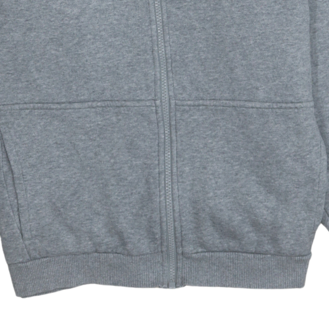 Nike Boys Grey Full Zip Hoodie XL 158-170cm Cotton Blend Zip Pocket