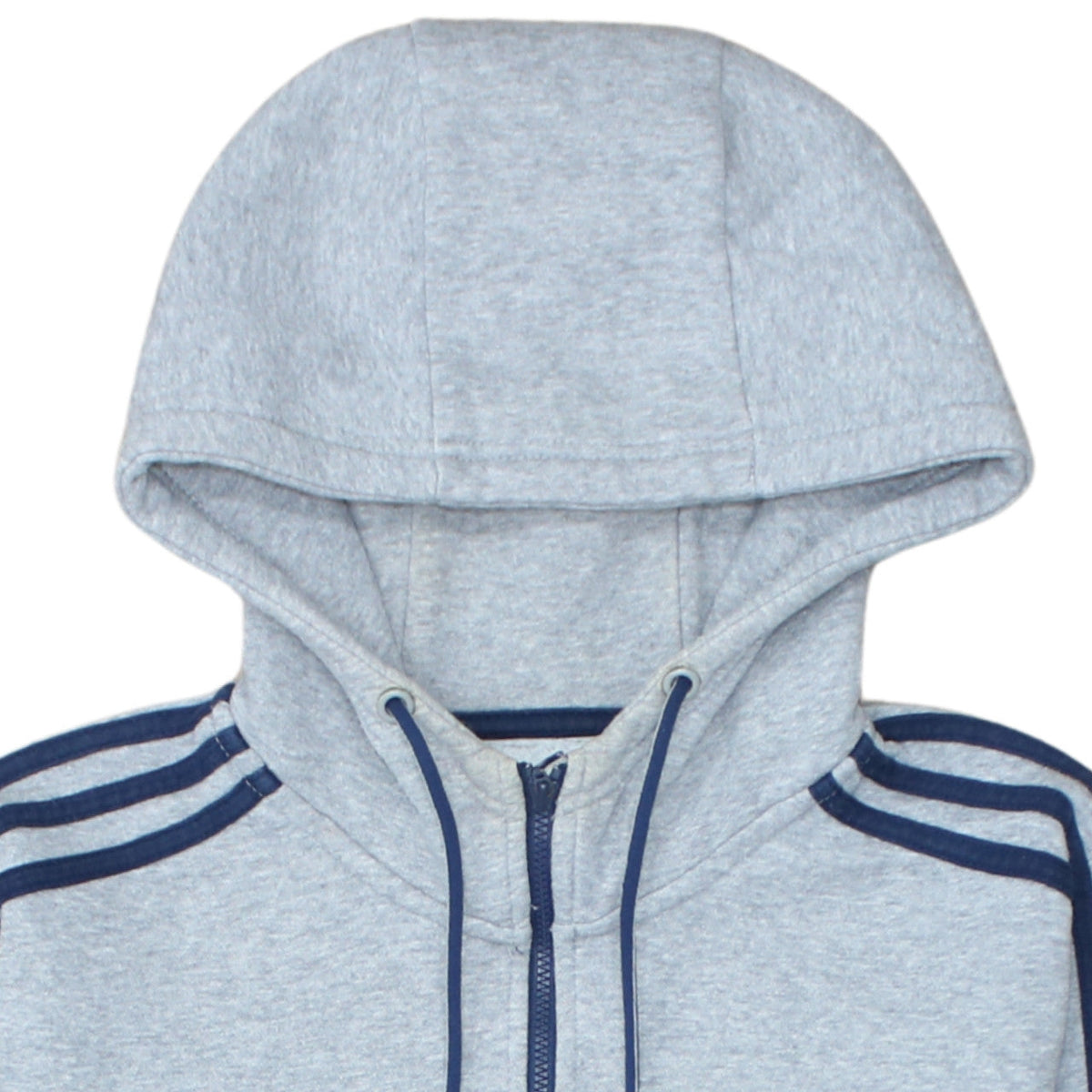 Adidas Mens Grey 1/2 Zip Hooded Sweatshirt S Regular Fit