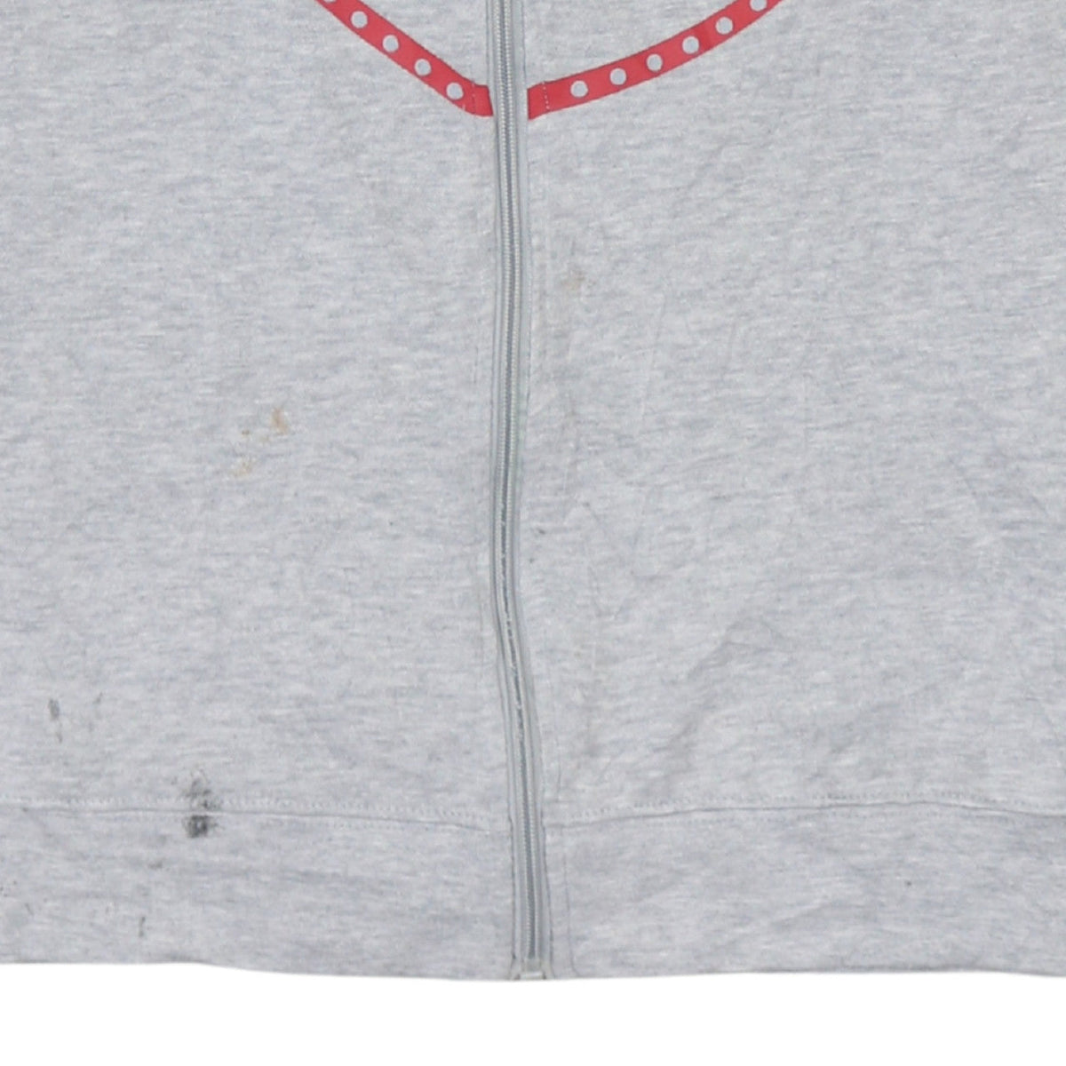 Kappa Womens Grey & Navy Full Zip Hoodie Medium Casual Heart Design
