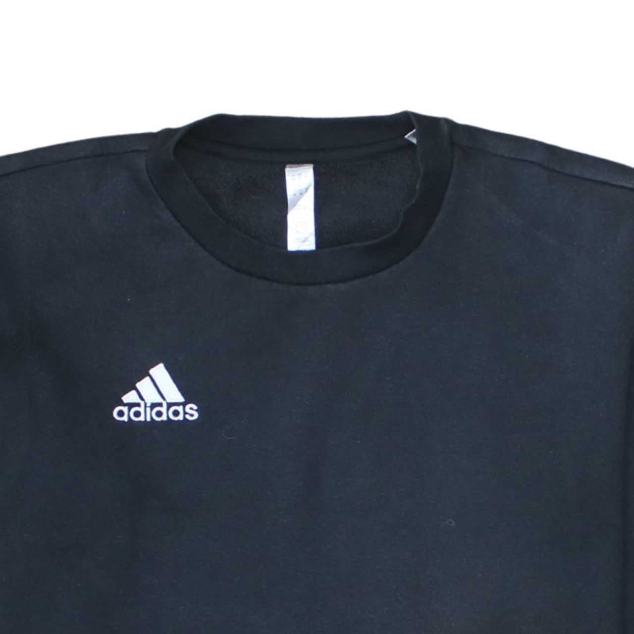 Adidas Men's Black XS Crew Neck Pullover Logo Sweatshirt