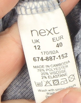 Next Women Blue Crew Neck Pullover Jumper Size 12
