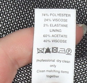 Principles Women's Grey Size 14 Classic Single-Breasted Suit Jacket