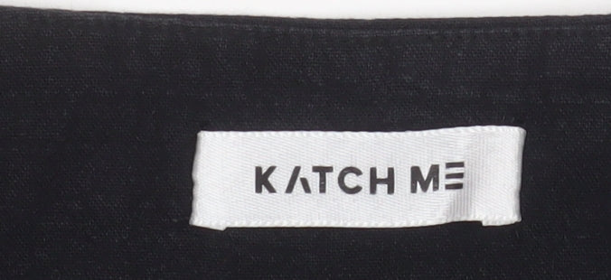 Katch Me Women Black XL Sleeveless Tailored Suit Waistcoat