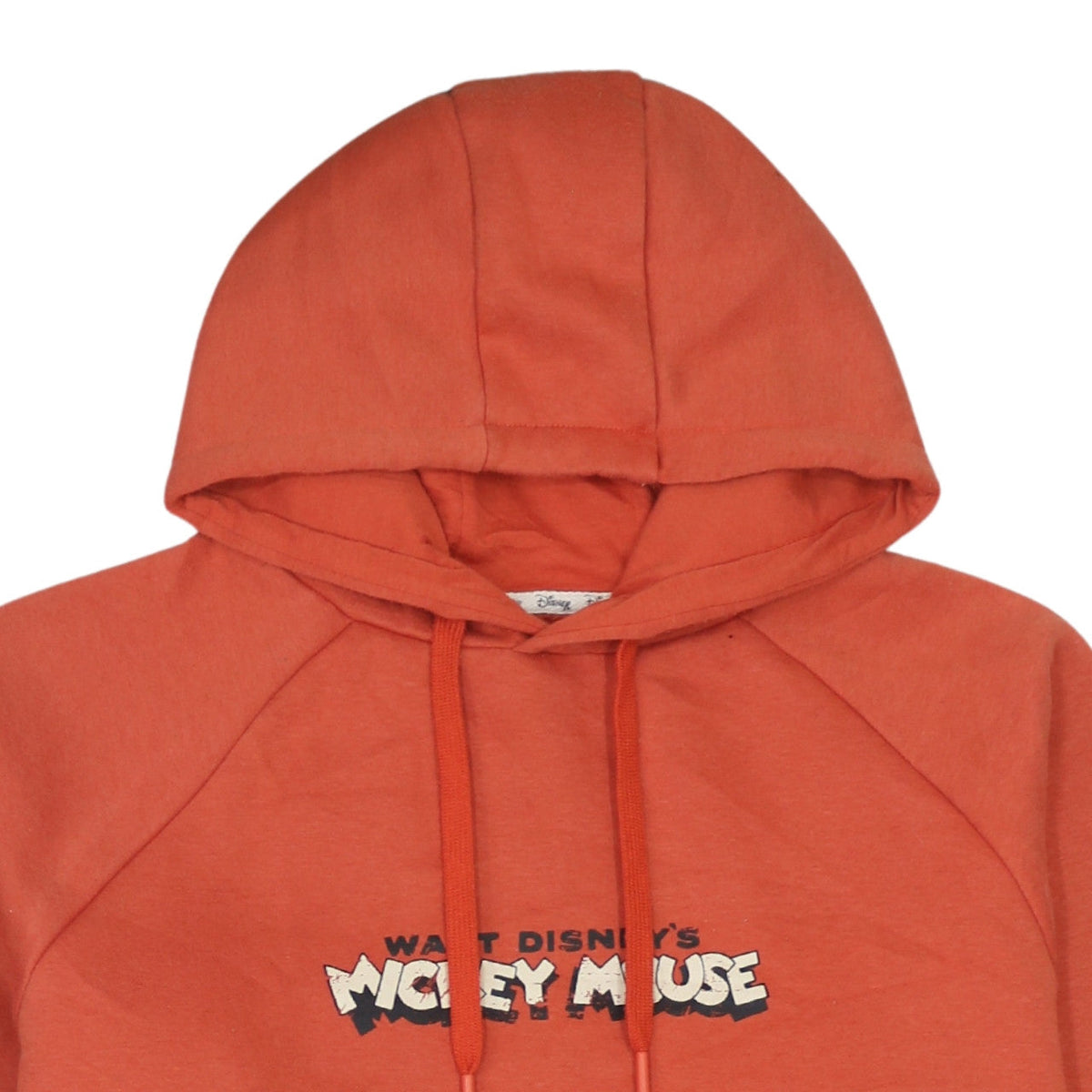 Disney Womens Orange Mickey Mouse Pullover Hoodie Dress XS