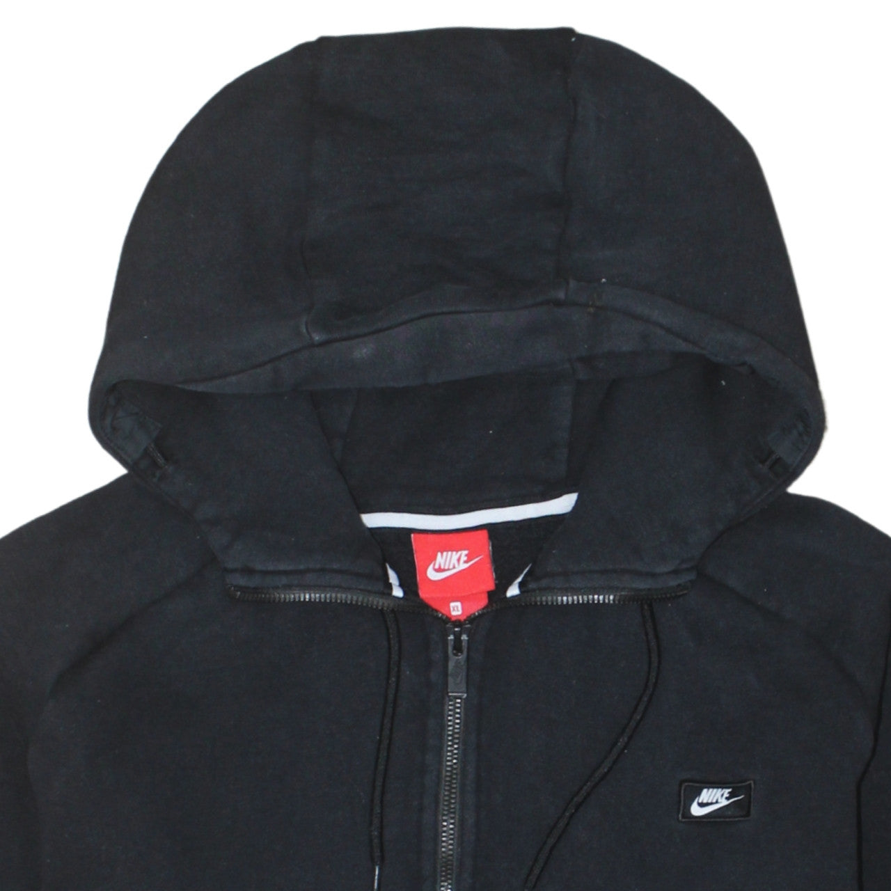 Nike Women’s Black XL Full Zip Hoodie Sweatshirt Cotton Blend
