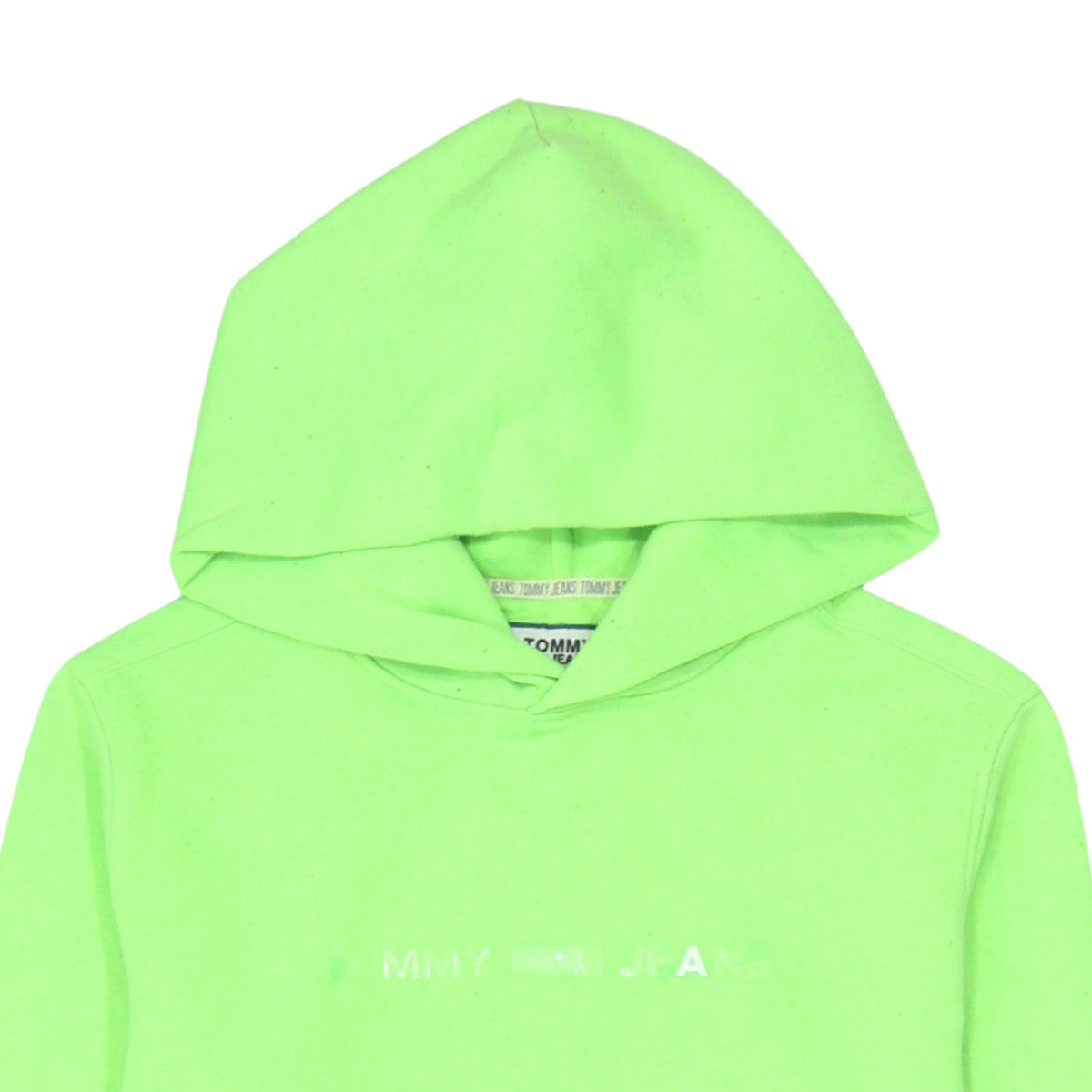 Tommy Jeans Men's Green XS Pullover Hoodie with Logo