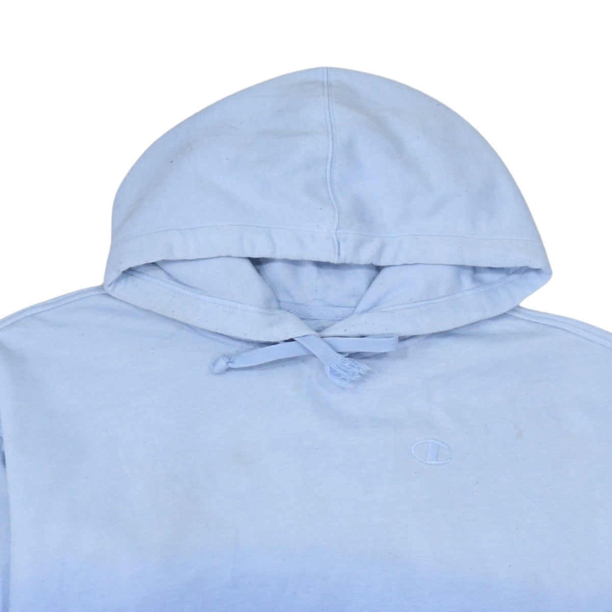 Champion Women Blue Ombre Hoodie S Cotton Blend Pullover