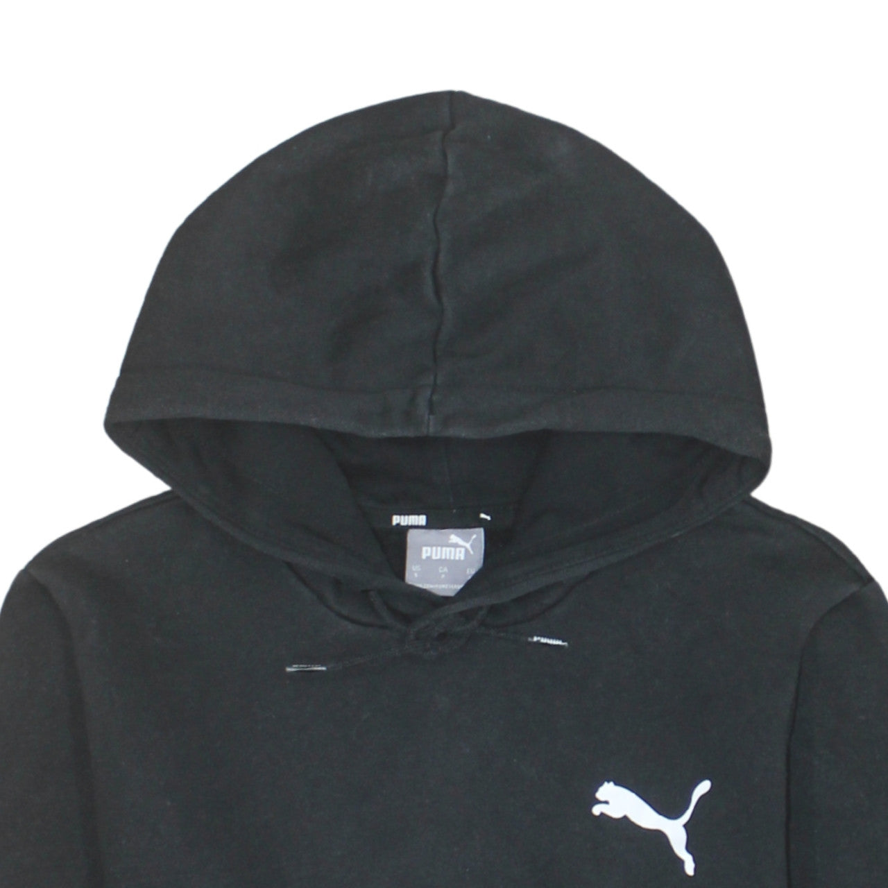 Puma Men's Black Pullover Hoodie Size S Fleece Sportswear
