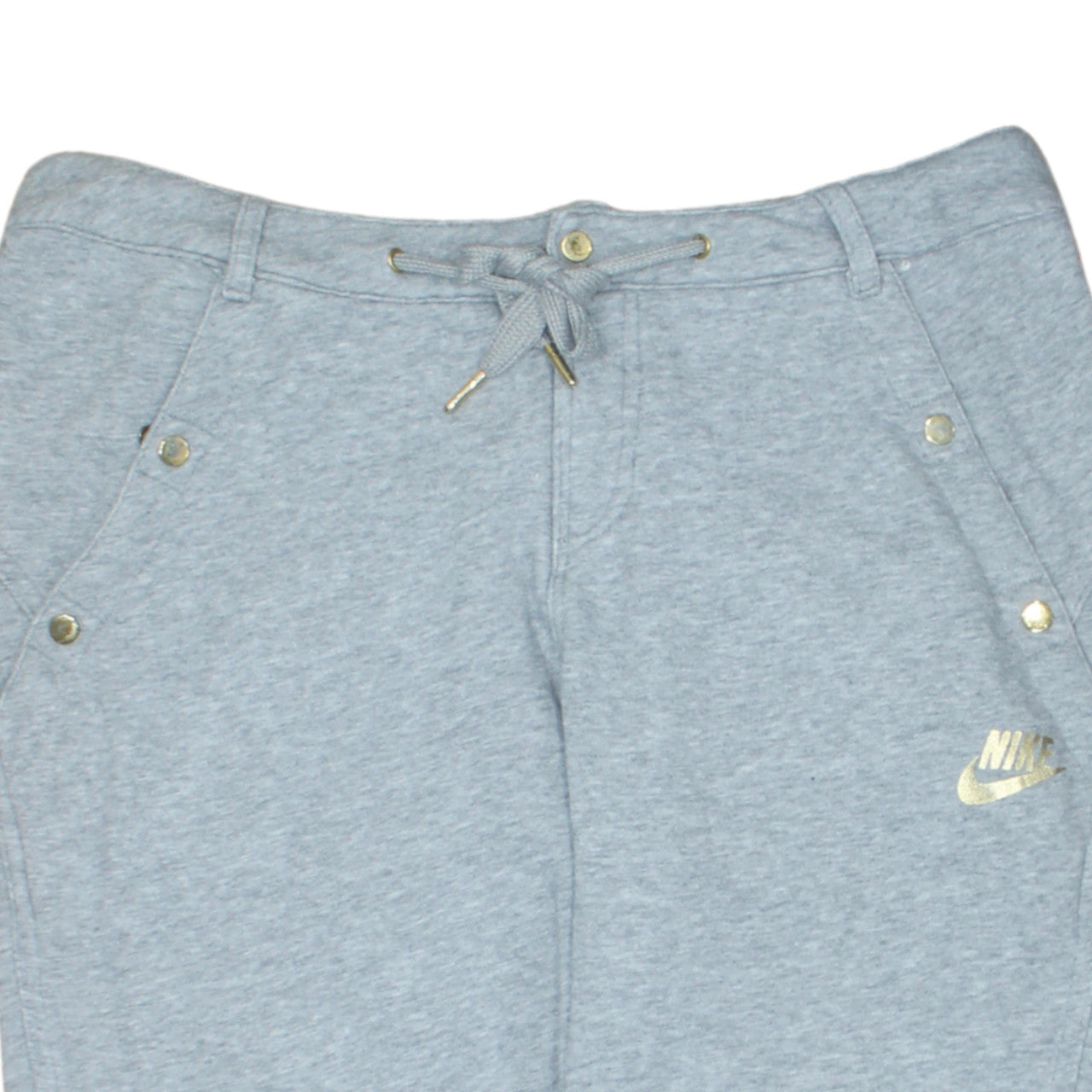 Nike Women’s Grey Jogger Sweatpants M Regular Fit Drawstring Trousers