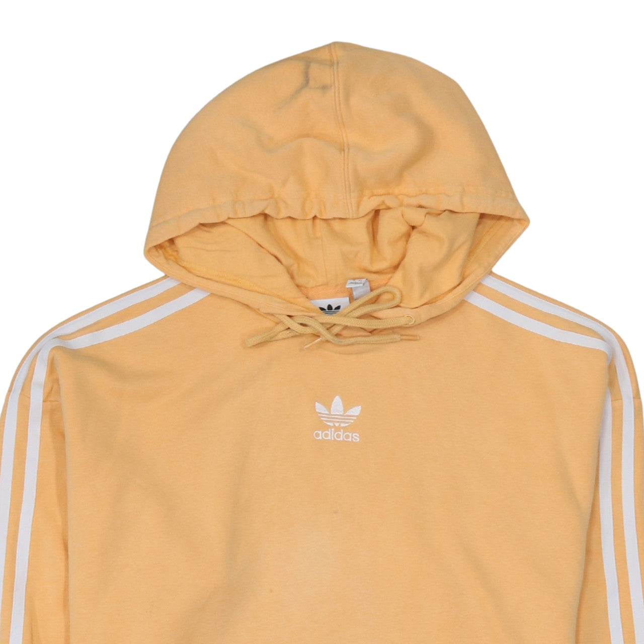Adidas Women’s Yellow Hooded Pullover Sweatshirt Size 10 UK