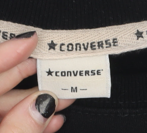 Converse Women Black All Star Pullover Sweatshirt M
