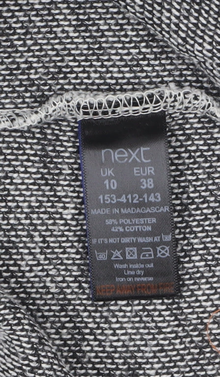 Next Women’s Grey Knit Coatigan Size 10 Regular Long Sleeve