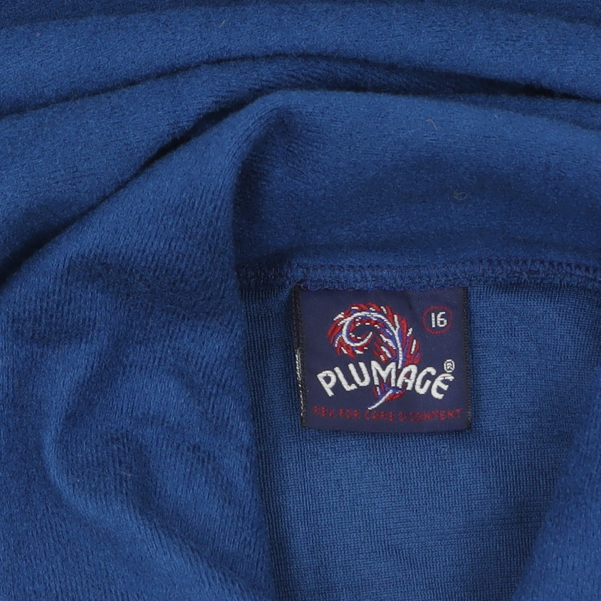 Plumage Women Blue Fleece Pullover Sweatshirt Size 16