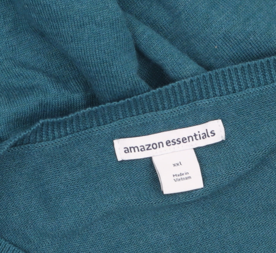 Amazon Essentials Women's Blue 2XL Crew Neck Pullover Jumper