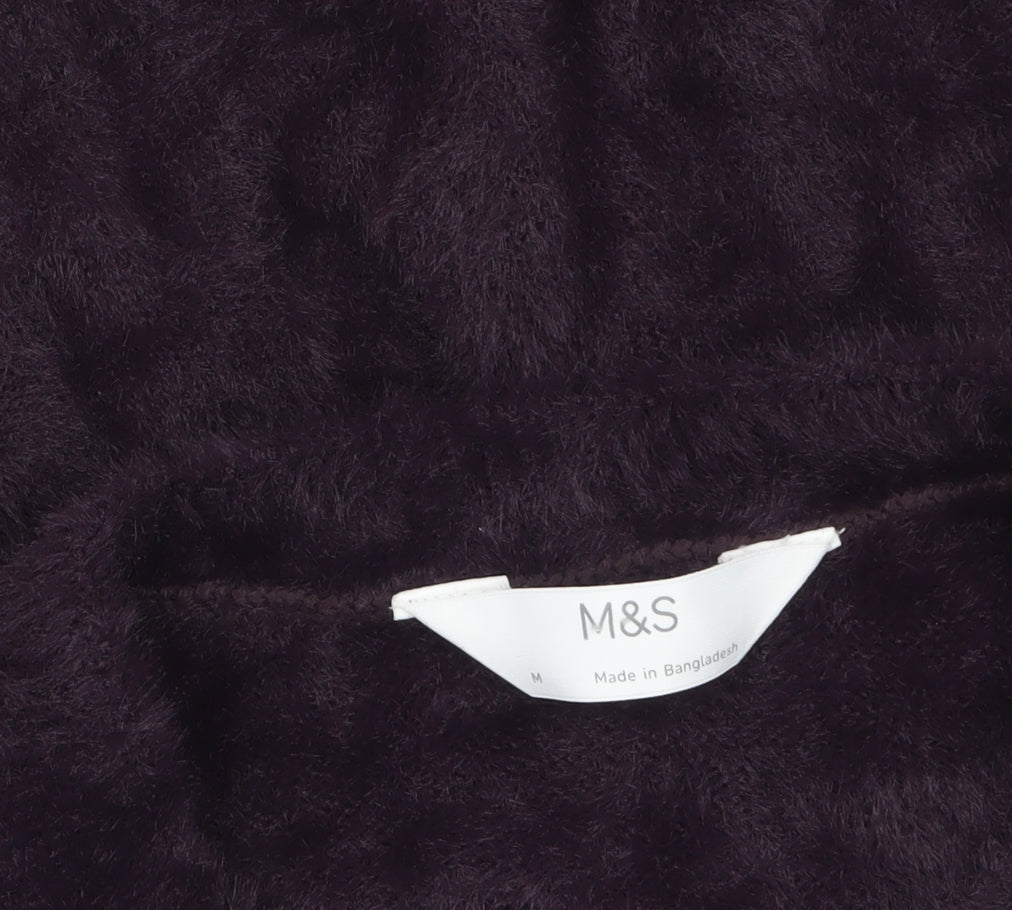 Marks & Spencer Women’s Purple Knit Long Sleeve Pullover Jumper M