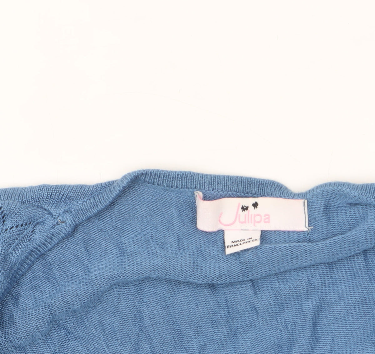 Julipa Women Blue 16/18 Open Knit Viscose Cardigan Wrap