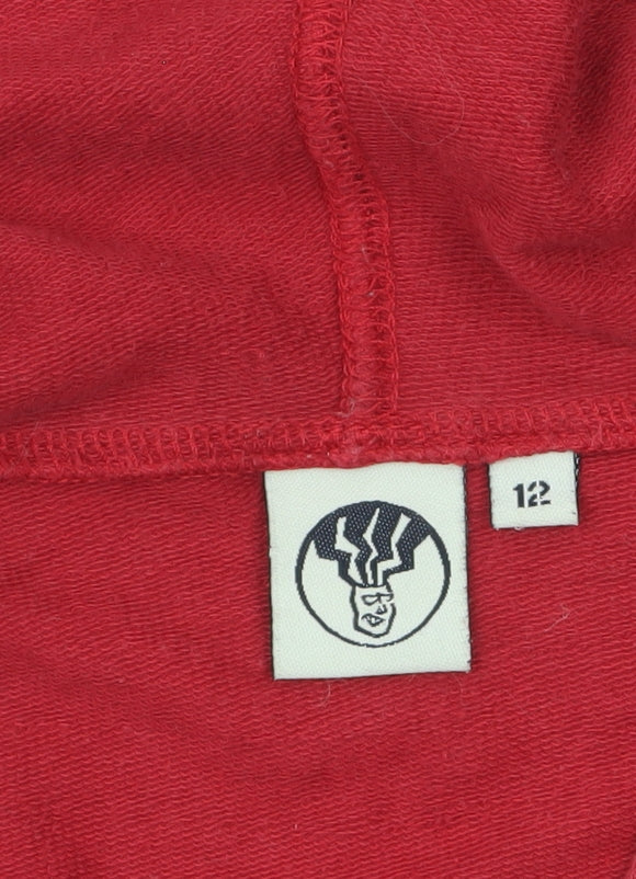 FatFace Women's Red Cotton Blend Pullover Hoodie Size 12